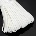 White flat braided cord strap for clothing shoes bags DIY accessories 10 yards craft - 5 Yards/Pack / White
