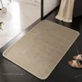 Tapis de bain tissé en lin tapis de sol antidérapant minimaliste pour porte de salle de bain - 40*60cm / Simple Solide