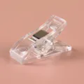 Transparent sewing clip plastic wonder clip clear craft binding clamp for quilting and stationery. - Clear