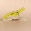 Transparent plastic sewing clip wonder binder clamp colorful stationery tool craft sewing accessories - Yellow
