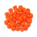 Orange silicone abacus spacer beads for DIY jewelry making and bracelet accessories pack - 20 Pieces Set / Orange Red