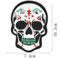 Écusson brodé tête de mort style punk accessoire DIY pour vêtements vestes et sacs. - Style Crâne Style Joker (DW9059-9)