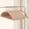 Kaas abrikoos kleurige naadloze kledinghangers, verdikt antislip ontwerp voor de kledingkast. - 10 stuks / Kaasabrikoos