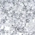 Gemengde hars strass-steentjes en witte parels voor knutselen, epoxyhars en nailart. - 20g/Verpakking / Wit K-Zilver
