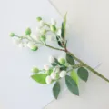Finto ramo di olivo bacca bianca pianta artificiale decorazione casa matrimonio floreale - Bianco