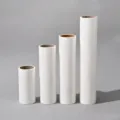 White lint roller refill tearable pet hair remover sticky paper core replacement pack - 50 Sheets / 10cm Refill Core