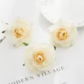 Kunstmatige witte pioenen rozen DIY bloemhoofdjes voor huwelijksdecoratie krans maken - Broken Wit