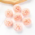 Artificial hydrangea flower head in light pink, silk flower for DIY wedding home decor. - Peach