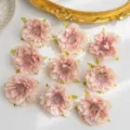 Artificial pink peony flower heads for DIY hair accessories wreaths crafting decor supplies - Flesh Pink