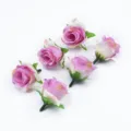 Teste di rose in seta artificiale gradiente viola fai da te matrimonio casa parti decoro - viola-rosso