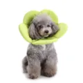 Cute green flower pet recovery collar soft fabric Elizabethan cone for dogs and cats. - Green Flower (YLSB06)