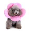 Cute flower pet recovery collar soft protective cone for cats dogs comfortable anti-lick pet supply - S / Pink Flower (YLSB05)