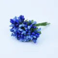 Blue artificial berry stamen bouquet for DIY crafts, wedding favor box and wrist flower decoration. - Sapphire Blue