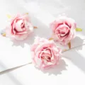 Kunstmatige rozen zijden bloemenhoofden voor huwelijk thuis decoratie en mooie DIY 3st - Lichtroze