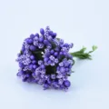 Purple artificial berry bouquet, DIY craft flower accessory for decoration and gift boxes. - Purple