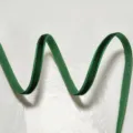 Nastro di velluto verde floccato su un lato fettuccia per fiocchi capelli fai da te regalo. - 0.6cm (5 Yards) / Verde Scuro