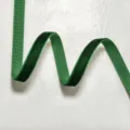 Green velvet ribbon single sided flocking webbing for hair bows Christmas gift wrapping. - 1cm (5 Yards) / Dark Green