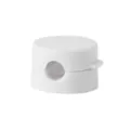 White magnetic cable organizer desktop cord clip charging wire management holder for desk. - Single Piece / White