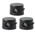 Black magnetic cable organizer desk wire clip holder charging cord management 3pcs - 3 Pack / Black