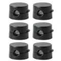 Magnetic cable organizer desk wire holder variant black 6pcs set desktop cord management - Set of 6 / Black