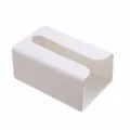 Gran caja de pañuelos de pared blanca, soporte de papel higiénico duradero para baño. - L / Blanco