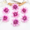 Künstliche 10cm Dahlien Seidenblumen lila künstliche Blumen für Heimdekoration Basteln - Rosé