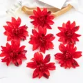 Künstliche 10cm rote Dahlien Seidenblumen Köpfe für Heimdekoration DIY Handwerks - Rot