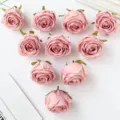 Künstliche rosa Rosenblütenköpfe für DIY Handwerk, Hochzeitsdekoration und Heim Blumendekoration. - Altrosa