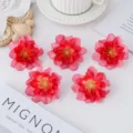 Artificial wild peony flower heads for wedding decoration, DIY crafts, and photography props. - Red