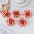 Artificial wild peony flower heads for wedding decoration, DIY crafts, and photography props. - Orange Red