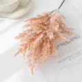 Artificial pampas grass dried flowers for Nordic style home wedding decor and arrangement. - Orange