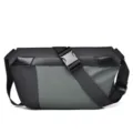 Bolso bandolera elegante para hombre color-block bolsa de pecho táctica ligera - Negro y Verde