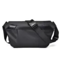 Bolso cruzado negro para hombre impermeable bolso de pecho estilo funcional casual - Negro