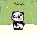 Niedlicher Cartoon Panda bestickter Aufnäher DIY Kleidung Accessoire Bügelbild für Jacken - 29x21mm