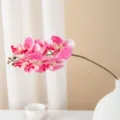 Ramo di fiori artificiali di orchidea Phalaenopsis rosa per decorazione tavola e matrimoni. - rosa scuro