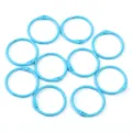 Anelli metallici colorati anelli per raccoglitore portachiavi accessori per borse fai da te - Diametro 30MM / Azzurro