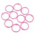 Rosa Metall Buchringe und Schlüsselringe, bunte lose Blätter Ringe für Taschen Zubehör Basteln. - Durchmesser 30MM / Rosa