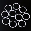 Weiße Metall Buchringe, lose Blatt Ringe, Schlüsselring offene Ringe für Taschen und Basteln. - Durchmesser 30MM / Weiß