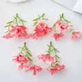 Kunstmatige kleine orchideeën bloemen DIY decoratieve accessoires set voor ambachten. - Watermeloen Rood