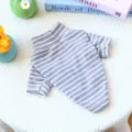 Maglione a collo alto a righe grigie e bianche per cani, morbido abbigliamento invernale caldo. - XS / Top / A Righe Grigie e Bianche