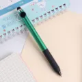 Multifunctionele balpen met touchscreen, groene behuizing en zwarte grip voor kantoorgebruik. - Groen