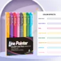 8 Kleuren Dubbele Lijn Omtrek Pennen Set Glitter Marker DIY Plakboek Wenskaart Schilderen - 8-kleuren contourpennenset