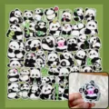 Leuke panda stickerpakket waterdichte cartoon dieren stickers voor kinderen dagboek decoratie - Panda (50 Stuks Pak) / 50 Stuks