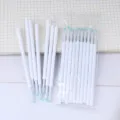 Bulkverpakking witte gelpen navullingen 0.5mm snel drogend intrekbaar briefpapier vervanging. - 0.5mm / ST-vullingen met witte huls - Set van 10