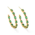 Omslagontwerp (EP5571) / Goud met Groene en Witte Zirconia