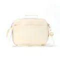 Funktionelle Umhängetasche aus Segeltuch mit Griff, tragbare Tasche für den Alltag. - Cordsamt Beige