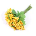 Künstliche Gips zweifarbige Beeren Streichholz Kopf Blütenstempel DIY Handwerk Blumen - Gelbe zweifarbige Beeren-Blumenstempel