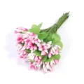 Künstliche zweifarbige Staubblätter Streichkopf Beeren Blumen Pistille DIY Bastelzubehör. - Zweifarbige Beeren-Staubblatt Rosarot-Weiß