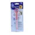 Pet feeding kit syringe with silicone teats for dogs and cats nursing puppy medicine tool - Red