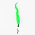 Testa di ricambio per giocattolo gatto verme peloso verde con campanello e corda gioco. - 22x1,5 cm / Bruco Verde